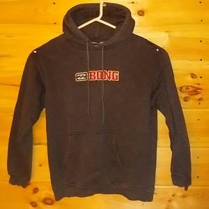 Dark gray/black Billabong pull over hoodie